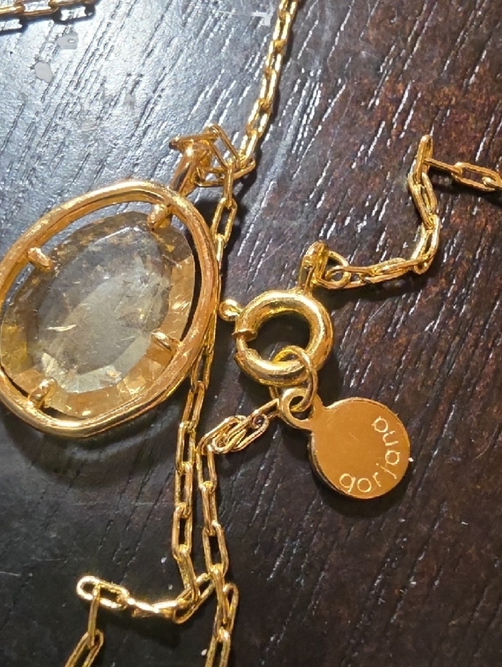 Gorjana Gold Teardrop Pendant Necklace - Picture 5 of 5